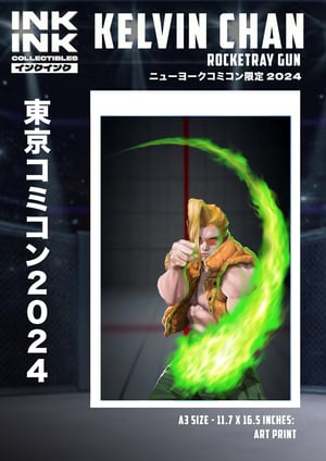 Image of Pre-Sale: Street Fighter Prints // Kelvin Chan " Rocket Ray Gun" 