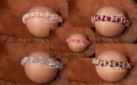 Image 1 of Wreath cream blue pink khaki wine