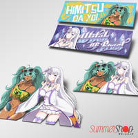 Image 1 of Emilia V.2 X Brazilian Miku Slaps, Diecut