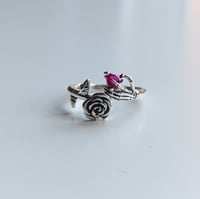Image 2 of Sterling Silver Lover Ring