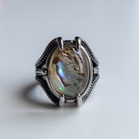 Image 1 of Abalone Shell Claw Ring