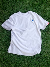 Image 3 of Friendly* T-shirt / White + Blue 