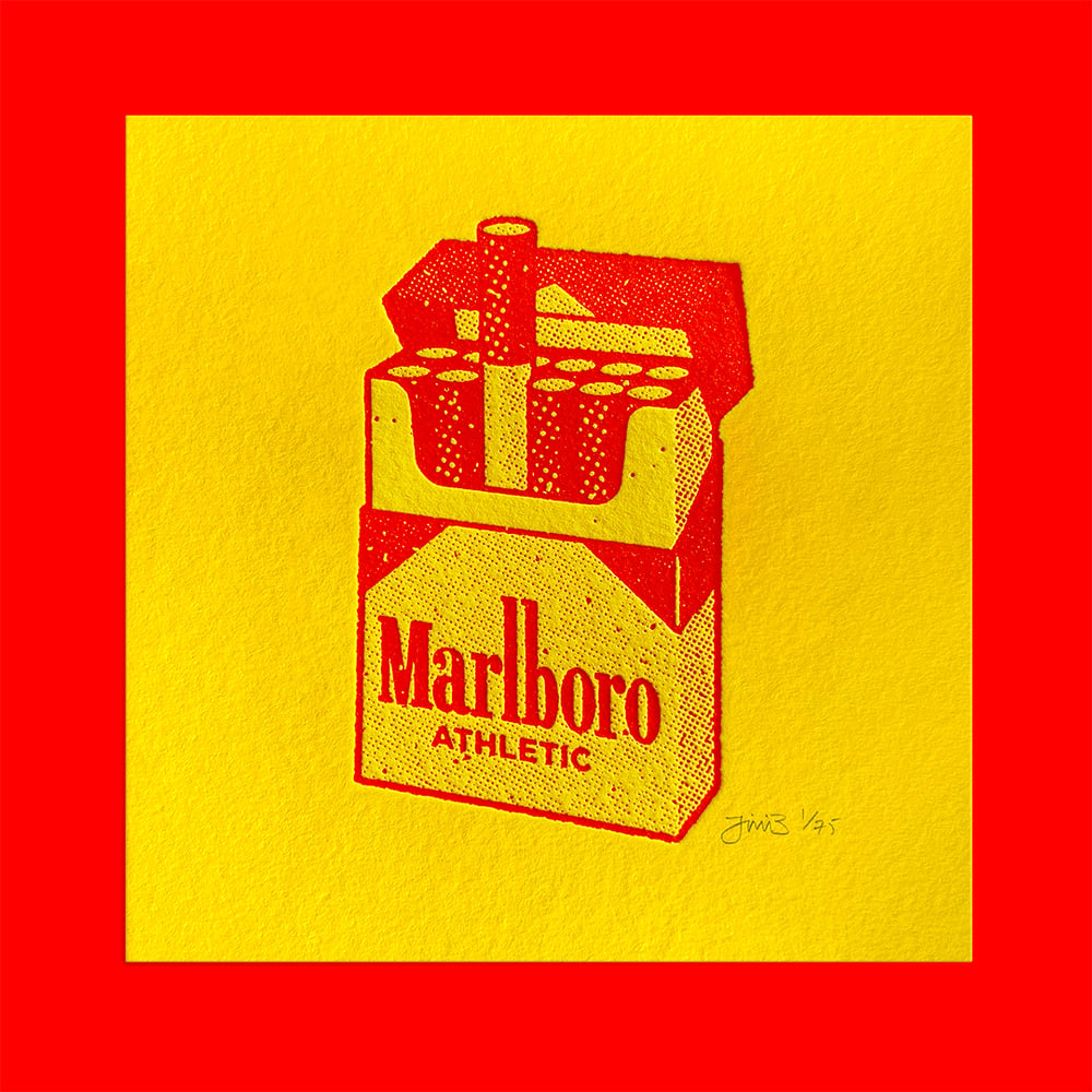 Image of Marlboro Athletic Letterpress Print