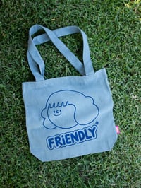 Image 2 of Totes Friendly* Tote Bag / Denim + Navy 