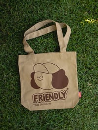 Image 2 of Totes Caffeinated Tote Bag / Caramel + Brown 