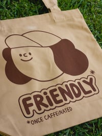 Image 3 of Totes Caffeinated Tote Bag / Caramel + Brown 