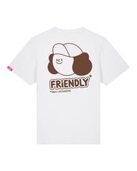 Image 1 of Once Caffeinated T-shirt / White + Brown 