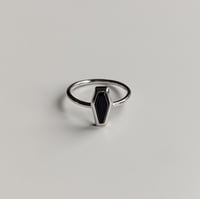 Image 1 of Sterling Silver Mini Casket Ring