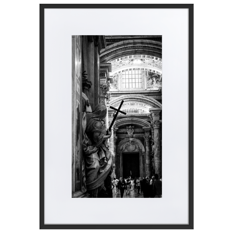 Image of FRAMED THE CROSS ART PRINT BY ANELKA WHO