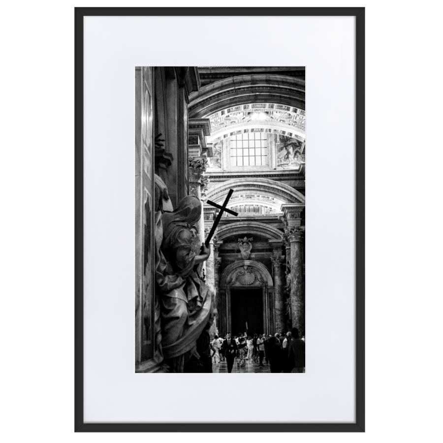 Image of FRAMED THE CROSS ART PRINT BY ANELKA WHO