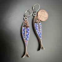 Image 2 of Blue Fish Earrings