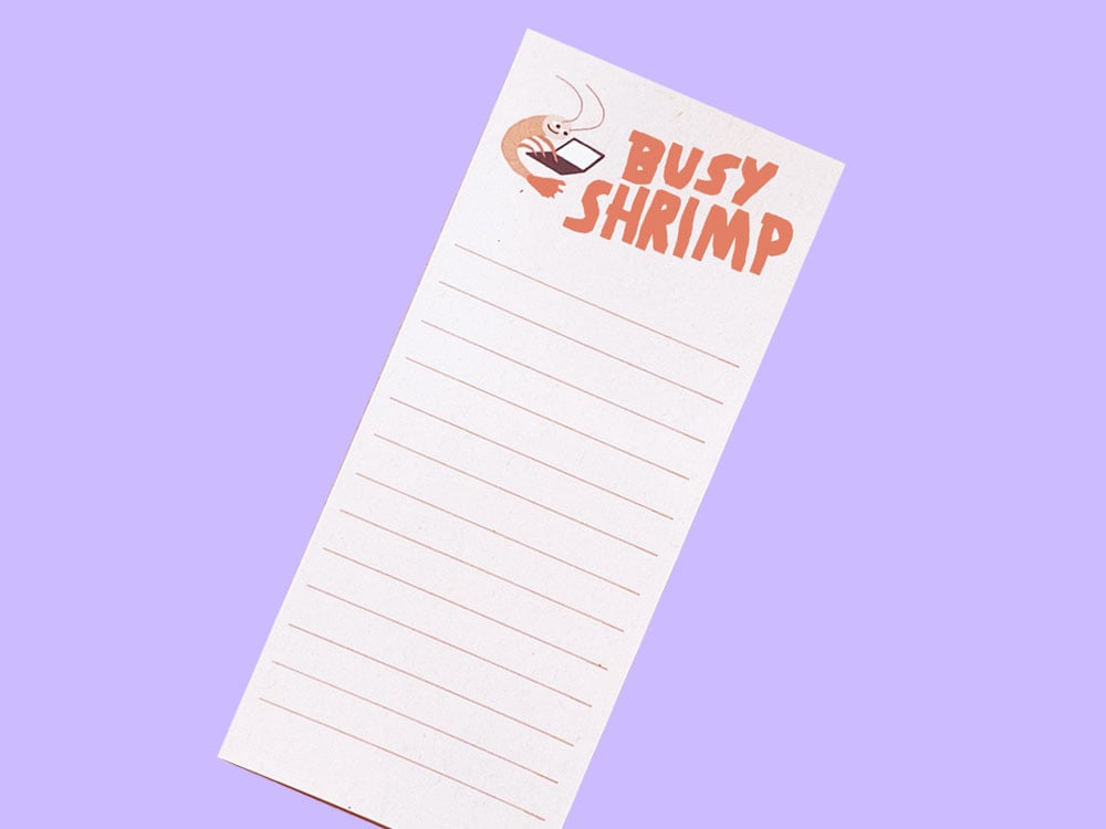 Image of NOTIZBLOCK Busy Shrimp