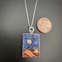 Image 2 of Lapis Sky Mountain Range Pendant