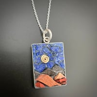 Image 1 of Lapis Sky Mountain Range Pendant