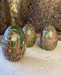 Image 1 of CHARITY SALE // Marbled paper maché eggs for MS Society // 3 available