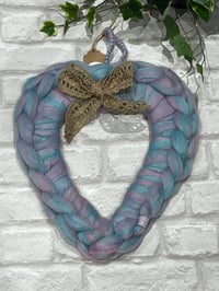 Image 3 of Hand Knitted Heart Wreath