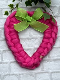 Image 5 of Hand Knitted Heart Wreath