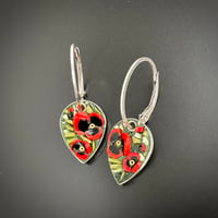 Image 1 of Poppy Leaf Hoops