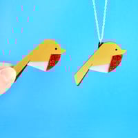 Image 1 of Sparkly Robin Brooch or Necklace