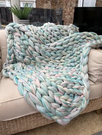 Image 4 of Giant Arm Knitted Blanket / Throw
