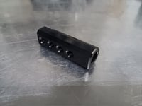 Vacuum block, black 4 port