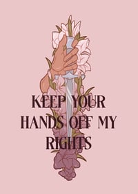 Image 2 of Keep Your Hands Off My Rights Sticker