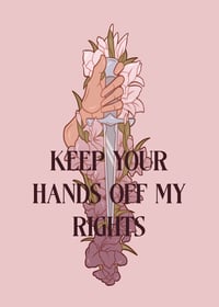 Image 1 of Keep Your Hands Off My Rights Sticker