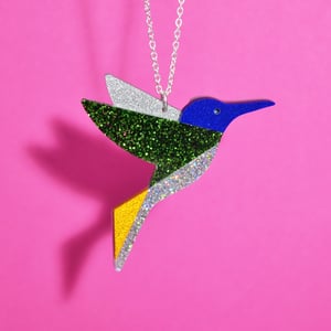 Image of Sparkly Hummingbird Brooch or Necklace