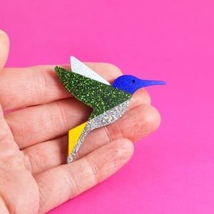 Image of Sparkly Hummingbird Brooch or Necklace