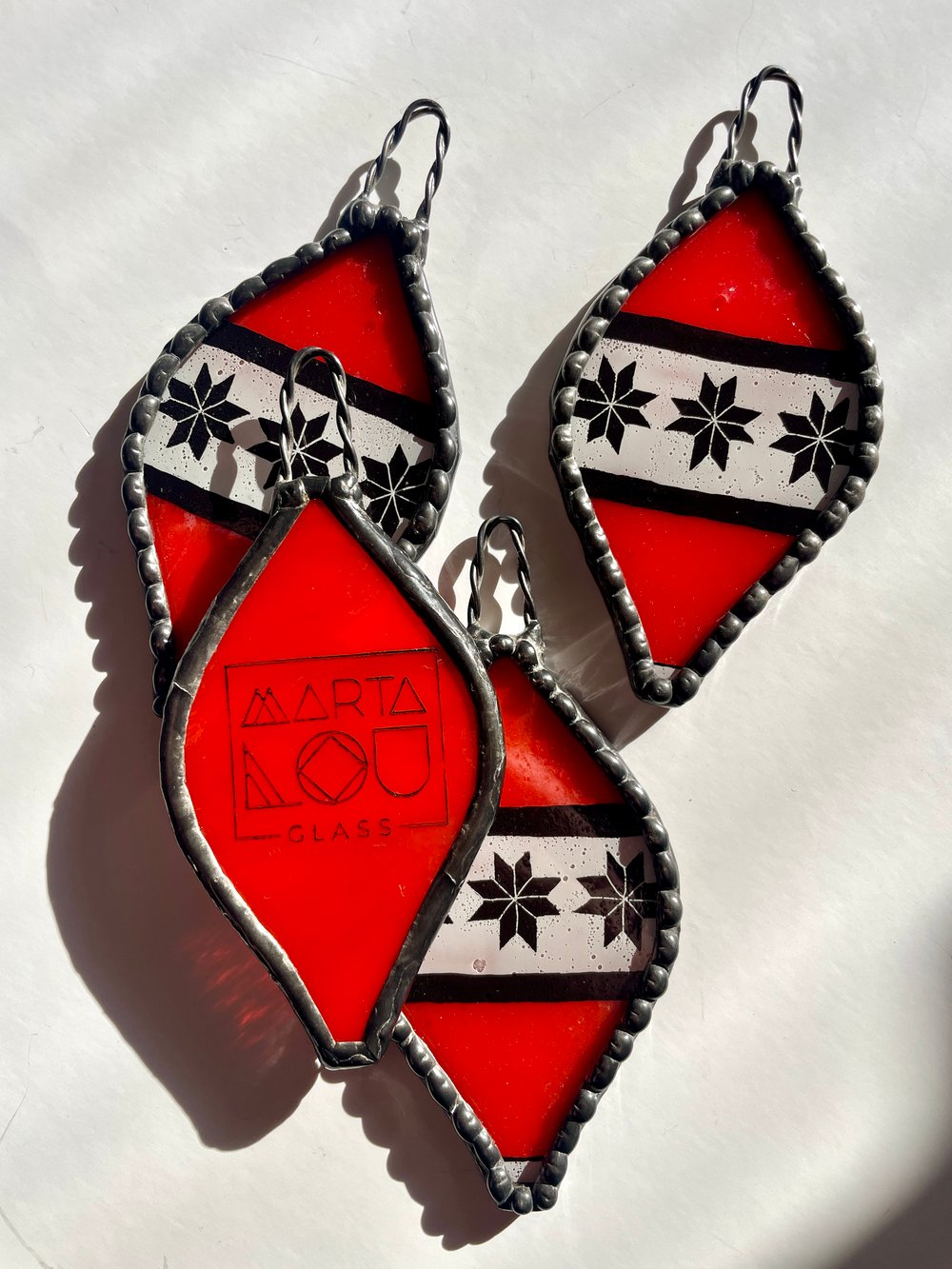 Image of Poinsettia Ornament, Lead Free