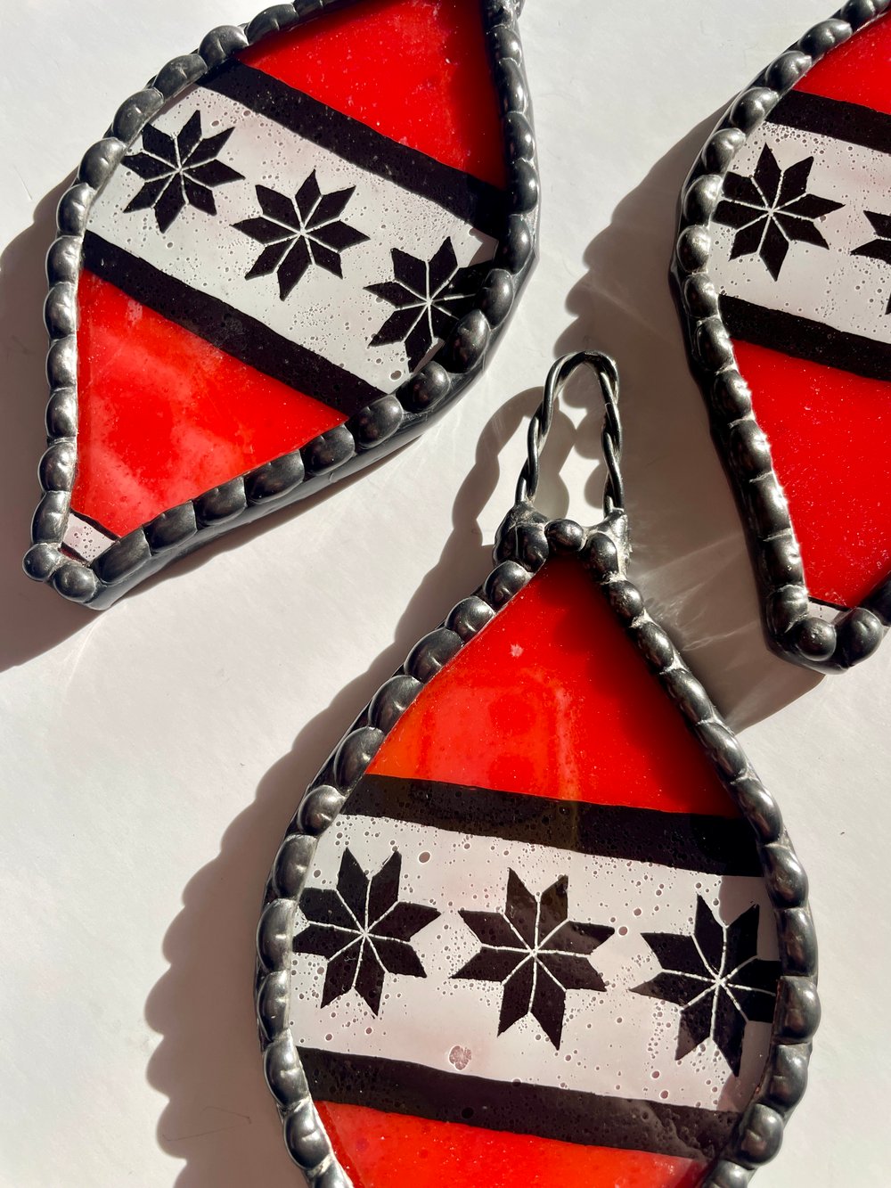 Image of Poinsettia Ornament, Lead Free