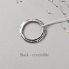 Organic open circle necklace