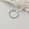 Organic open circle necklace