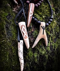 Image 2 of Runic Antler Pendant Necklace Collection