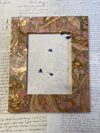 Image 1 of CHARITY SALE // Hand Marbled paper maché frame 