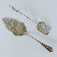 Image 1 of Vintage Silver Dessert Serving Set