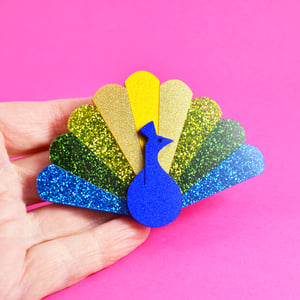 Image of Sparkly Peacock Brooch or Necklace