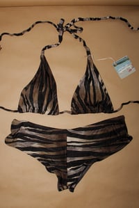 Image 2 of ♲ Tiger Bikini Set - L Top / M Bottom 