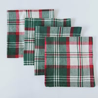 Image 1 of Winter Plaid Napkin Set (4)