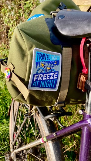 Travel Light Freeze at Night bike packing patch