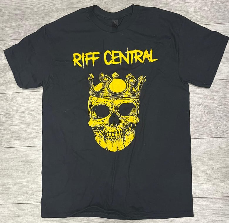 Image of Riff Central T Shirt - Yellow Print 