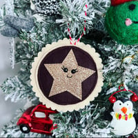 Image 1 of Felt Mince Pie Decoration