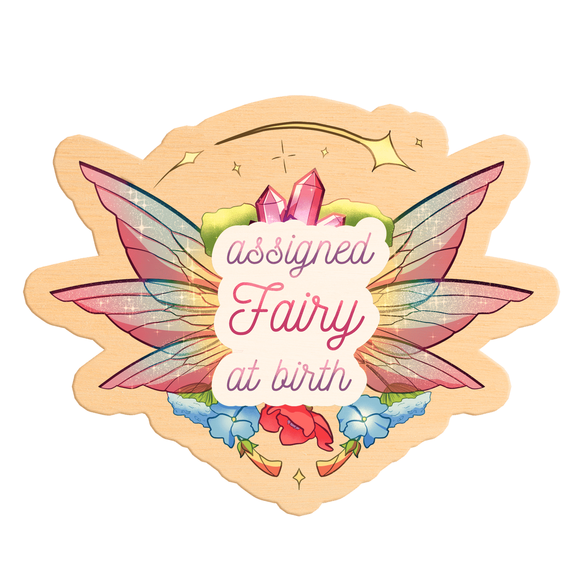 Image of Pins en bois | Assigned fairy at birth