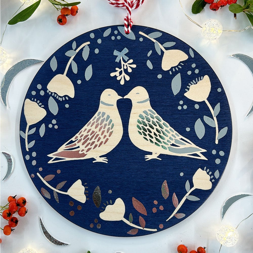 Image of Doves & Mistletoe Blossom