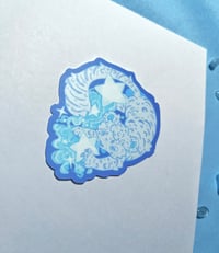Image 2 of Starry Snow leopard sticker