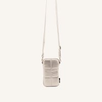 Image 1 of Luce • puffy phone pouch • silvery