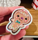 Gingerbread - glitter sticker