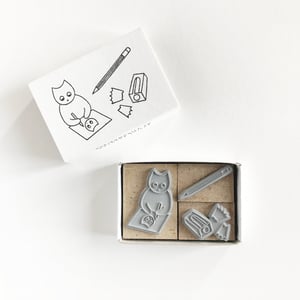 Image of The Cat Self Portrait, mini stamps