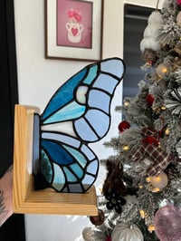 Image 4 of Winter blues butterfly bookends