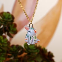 Blue Star Bunny Necklace